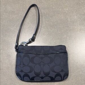 Coach Black Wristlet
